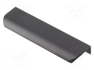 Holder; aluminium; matt black; H: 17mm; L: 150mm; W: 40mm; HEXA GTV Poland