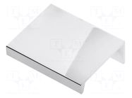 Holder; aluminium; chromium plated; H: 17.4mm; L: 50mm; W: 40mm; HEXI GTV Poland
