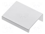 Holder; aluminium; white; H: 17.4mm; L: 50mm; W: 40mm; HEXI GTV Poland