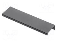 Holder; aluminium; matt black; H: 17.4mm; L: 225mm; W: 40mm; HEXI GTV Poland