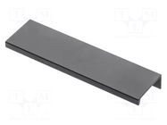 Holder; aluminium; matt black; H: 17.4mm; L: 150mm; W: 40mm; HEXI GTV Poland