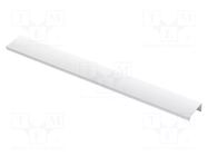 Holder; aluminium; white; H: 17.4mm; L: 360mm; W: 40mm; HEXI GTV Poland