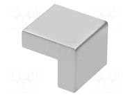 Holder; ZnAL; aluminium; H: 21mm; L: 25mm; W: 25mm GTV Poland