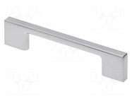 Holder; ZnAL; natural; H: 27.5mm; L: 129mm; W: 8.5mm; handle GTV Poland