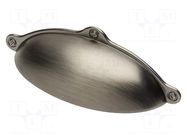 Holder; ZnAL; brushed titanium; H: 30mm; L: 100mm; W: 24mm; MARSALA GTV Poland