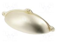 Holder; ZnAL; brushed gold; H: 30mm; L: 100mm; W: 24mm; MARSALA GTV Poland