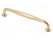 Holder; ZnAL; brushed gold; H: 32mm; L: 179mm; W: 14mm; STILO; handle GTV Poland