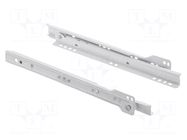 Roller guide; steel,plastic; 350mm; 20kg; Plating: varnish; white GTV Poland