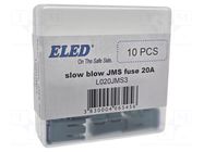 Fuse: fuse; 20A; automotive; 10.7mm; 10.7x7.7x17.5mm ELED
