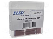 Fuse: fuse; 50A; automotive; 10.7mm; 10.7x7.7x17.5mm ELED