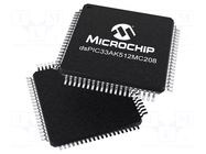 IC: dsPIC microcontroller; 64kB; 64kBSRAM; TQFP80; 3÷3.6VDC; DSPIC MICROCHIP TECHNOLOGY
