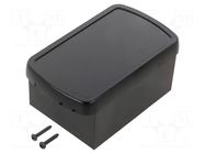 Enclosure: specialist; X: 66mm; Y: 108mm; Z: 46mm; ABS; black MASZCZYK