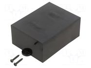 Enclosure: designed for potting; X: 64mm; Y: 85mm; Z: 36mm; ABS MASZCZYK