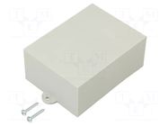 Enclosure: designed for potting; X: 64mm; Y: 85mm; Z: 36mm; ABS; grey MASZCZYK