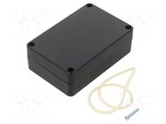 Enclosure: multipurpose; X: 60mm; Y: 90mm; Z: 30mm; ABS; black; IP65 MASZCZYK
