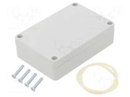 Enclosure: multipurpose; X: 60mm; Y: 90mm; Z: 25mm; ABS; light grey MASZCZYK