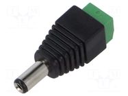 Transition: adapter; screw terminal; 5.5/2.5mm; 5.5mm; 2.5mm NINIGI
