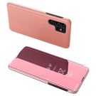 Clear View Case cover for Samsung Galaxy S23 Ultra cover with a flap pink, Hurtel