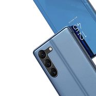 Clear View Case cover for Samsung Galaxy S23 blue flip cover, Hurtel