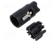 Connector: M17; female; contact insert; M17; PIN: 9(4+5); crimped HARTING