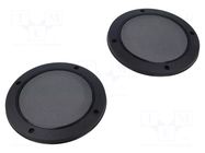 Loudspeaker grille; 130mm; metal,plastic; 2pcs. MTA