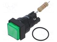 Switch: push-button; Pos: 2; SPDT; 2A/220VAC; 0.1A/220VDC; ON-(ON) ONPOW