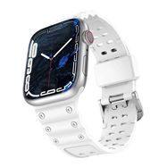Strap Triple Protection for Apple Watch 42 / 44 / 45 / 49 mm band bracelet - white, Hurtel