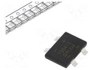 Bridge rectifier: single-phase; Urmax: 1kV; If: 4A; Ifsm: 110A; TBS TAIWAN SEMICONDUCTOR