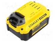 Re-battery: Li-Ion; 18V; 4Ah; FATMAX V20 STANLEY