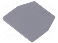 End piece; Entrelec; grey TE Connectivity