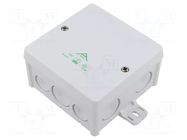 Enclosure: junction box; X: 102mm; Y: 102mm; Z: 57mm; IP66; grey; ABOX SPELSBERG