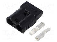 Connector: DC supply; plug; hermaphrodite; AXC50; 600V; PIN: 2; 50A AMPHENOL