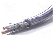Wire; 05VV-F; 3G1mm2; round; stranded; Cu,tinned; PVC; transparent SIMECH