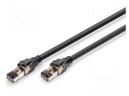 Patch cord; S/FTP; Cat: Cat 8.1; RJ45 plug,both sides; stranded DIGITUS