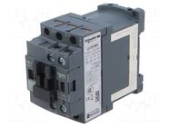 Contactor: 3-pole; NO x3; Auxiliary contacts: NC; 24VDC; 18A; 690V SCHNEIDER ELECTRIC