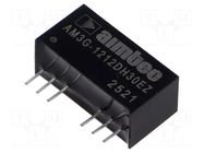 Converter: DC/DC; 3W; Uin: 9÷18VDC; Uout: -12VDC; Uout2: 12VDC; SIP8 AIMTEC