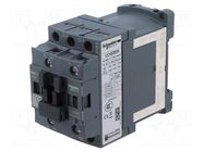 Contactor: 3-pole; NO x3; Auxiliary contacts: NO; 24VDC; 25A; 690V SCHNEIDER ELECTRIC