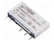 Relay: electromagnetic; SPDT; Ucoil: 24VDC; Icontacts max: 50mA RELPOL