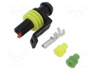 Connector: wire-wire; plug; female; Superseal 1.5; 24VDC; PIN: 1 TE Connectivity