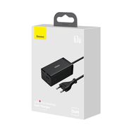 Baseus fast charger GaN5 Pro HUB HDMI 2 x USB-C / USB-A / HDMI 4K 30Hz 1.5m black + USB-C cable - USB-C 100W 40Gb/s (USB4) 1m (CCGP110201), Baseus