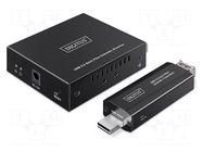USB extender; USB 3.2 Gen 1; black; 5Gbps; 300m; SFP DIGITUS