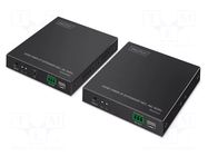 HDMI extender; HDMI socket x3,Jack 3.5mm socket x4,RS232 x2 DIGITUS