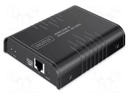 HDMI extender; DC socket,HDMI socket,USB A socket x2; metal DIGITUS