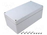 Enclosure: multipurpose; X: 124mm; Y: 244mm; Z: 102mm; EURONORD; grey FIBOX