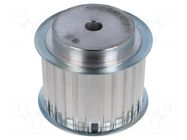 Belt pulley; AT10; W: 50mm; whell width: 66mm; Ø: 74.55mm; aluminium OPTIBELT