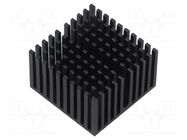 Heatsink: extruded; grilled; BGA; black; L: 40mm; W: 40mm; H: 25mm Same Sky