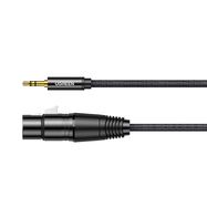 Ugreen audio cable 3.5mm mini jack (male) - XLR (female) 1m black (AV182), Ugreen