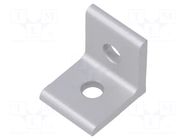 Angle bracket; for profiles; W: 18mm; H: 20mm; L: 20mm; aluminium FATH