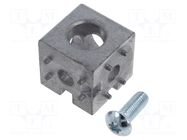 Mounting coupler; for profiles; hexagonal; W: 45mm; H: 45mm; L: 45mm FATH