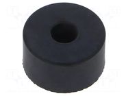 Washer; Base dia: 38mm; zinc plated steel; H: 20mm; Plating: rubber ELESA+GANTER